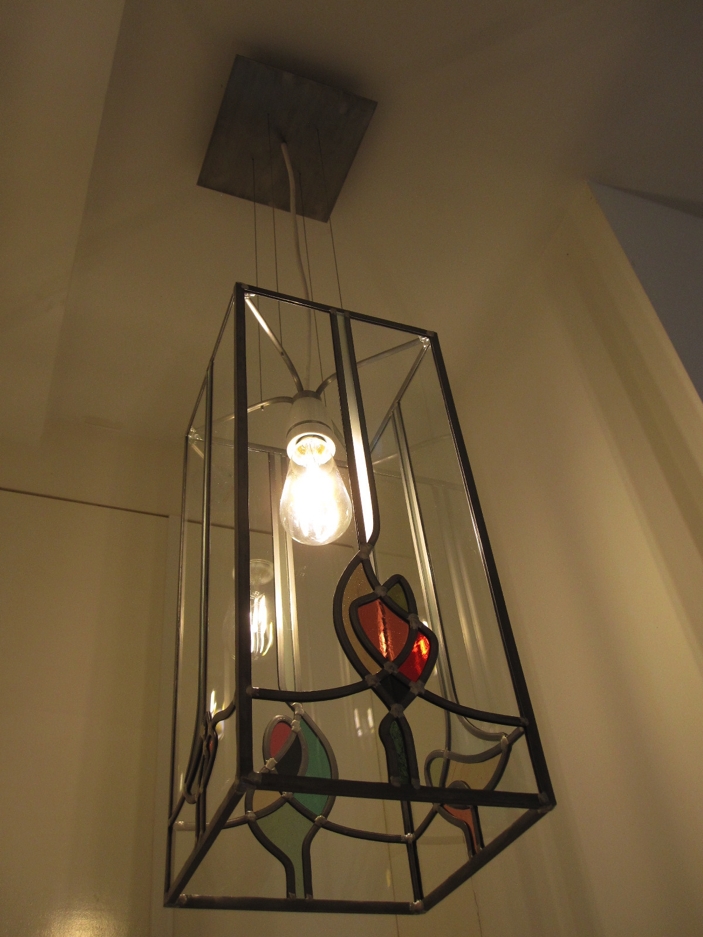 glas in lood lamp